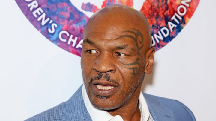 LAS VEGAS, NV - SEPTEMBER 12: Former boxer Mike Tyson attends Criss Angel's HELP (Heal Every Life Possible) charity event at the Luxor Hotel and Casino benefiting pediatric cancer research and treatment on September 12, 2016 in Las Vegas, Nevada. (Photo by Gabe Ginsberg/FilmMagic)