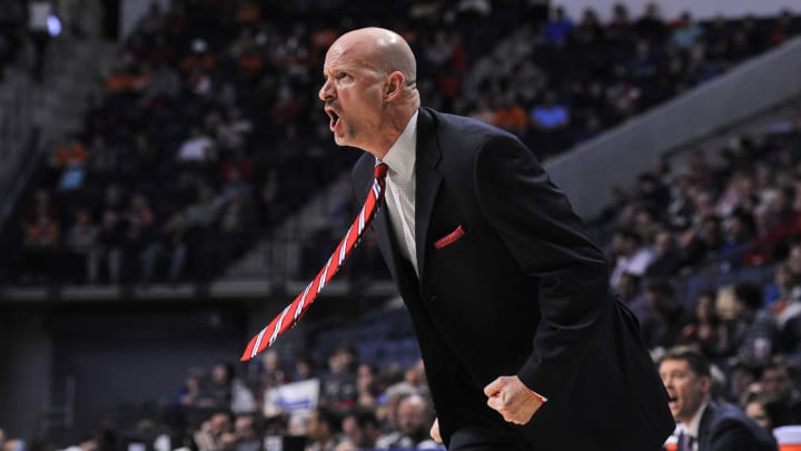 Jan 17, 2017; Oxford, MS, USA; Mississippi Rebels head coach Andy Kennedy during the first half against the Tennessee Volunteers at The Pavilion at Ole Miss. Mandatory Credit: Justin Ford-USA TODAY Sports