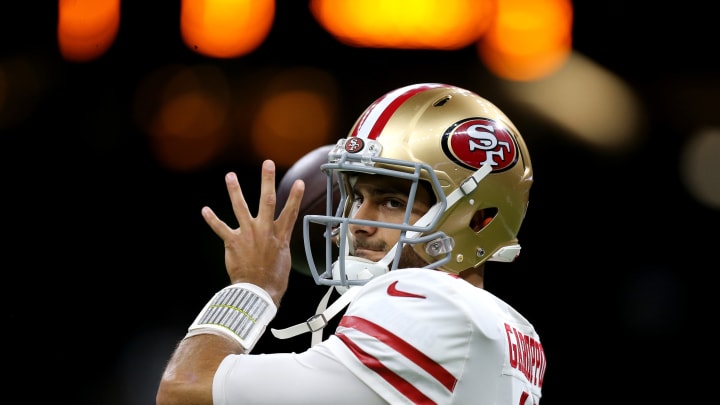 New England Patriots vs San Francisco 49ers (Photo by Jonathan Bachman/Getty Images)