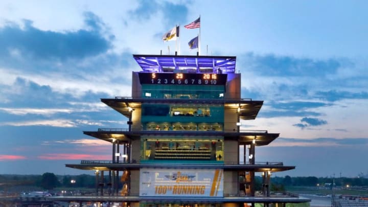 INDIANAPOLIS, IN - MAY 29: The sun rises behind the pagoda on the morning of the 100th running of the Indianapolis 500 at Indianapolis Motorspeedway on May 29, 2016 in Indianapolis, Indiana. (Photo by Jamie Squire/Getty Images)