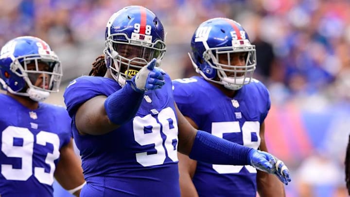 EAST RUTHERFORD, NJ - OCTOBER 08: Damon Harrison (Photo by Steven Ryan/Getty Images)