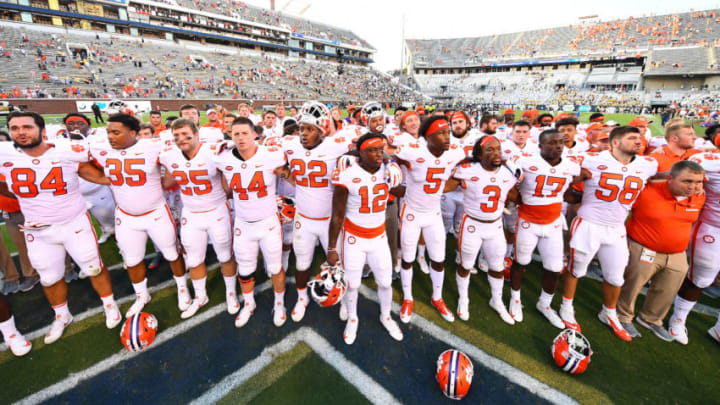 <> at Bobby Dodd Stadium on September 22, 2018 in Atlanta, Georgia.