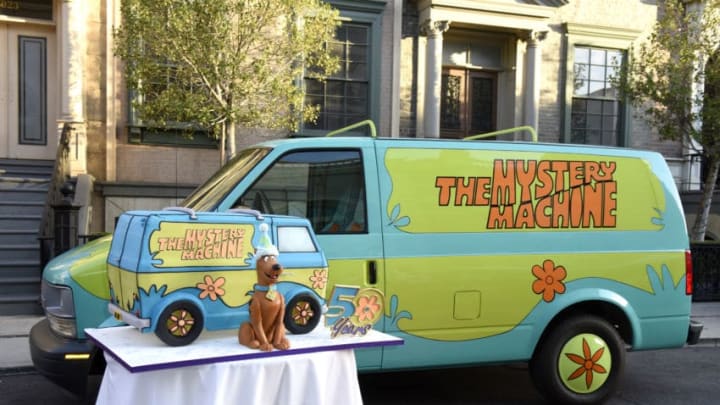 BURBANK, CALIFORNIA - SEPTEMBER 13: The Mystery Machine is seen during Scooby-Doo's 50th Birthday Event on September 13, 2019 in Burbank, California. (Photo by Vivien Killilea/Getty Images for Movement Strategy for Scooby-Doo 50th Birthday Event)
