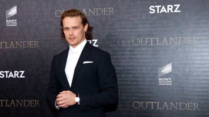 NEW YORK, NEW YORK - APRIL 04: Actor Sam Heughan attends the 'Outlander' Season Two World Premiere at American Museum of Natural History on April 4, 2016 in New York City. (Photo by Robin Marchant/Getty Images)