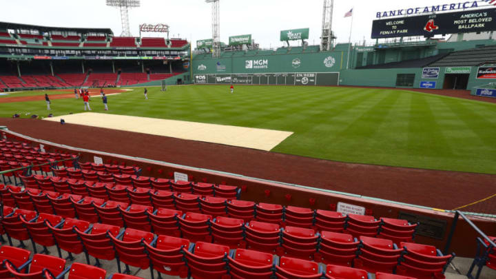 BOSTON, MA - JULY 03: A general view of the stadium during Summer Workouts at Fenway Park on July 3, 2020 in Boston, Massachusetts. (Photo by Adam Glanzman/Getty Images)
