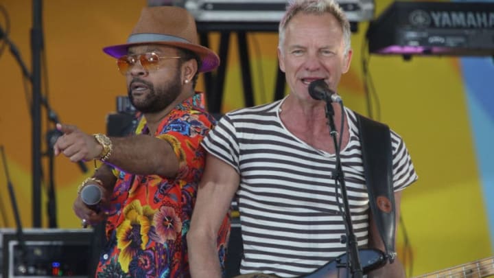 NEW YORK, NY - MAY 25: Sting and Shaggy perform on ABC's "Good Morning America" show at Rumsey Playfield, Central Park on May 25, 2018 in New York City. (Photo by Al Pereira/WireImage)