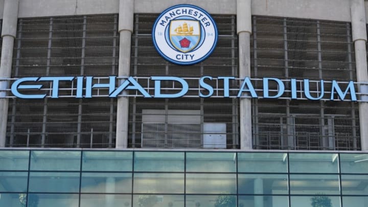 MANCHESTER, ENGLAND - SEPTEMBER 17: General view from outside the stadium before kick off during the Premier League match between Manchester City and AFC Bournemouth at the Etihad Stadium on September 17, 2016 in Manchester, England. (Photo by Stu Forster/Getty Images)