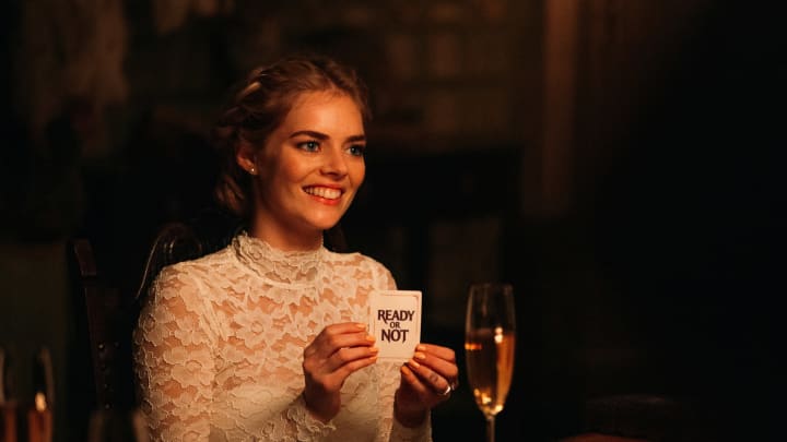 Samara Weaving in the film READY OR NOT. Photo by Eric Zachanowich. © 2019 Twentieth Century Fox Film Corporation All Rights Reserved