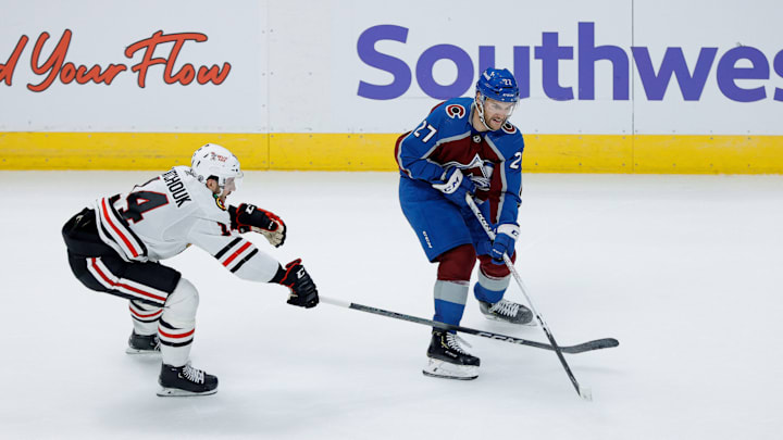 Oct 19, 2023; Denver, Colorado, USA; Jonathan Drouin. Mandatory Credit: Isaiah J. Downing-USA TODAY Sports