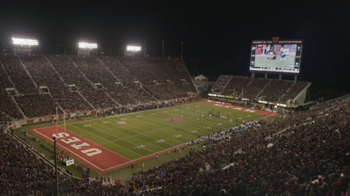 SALT LAKE CITY, UT - SEPTEMBER 15: General view of Rice-Eccles Stadium on September 15, 2018 in Salt Lake City, Utah where the game between the Washington Huskies and the Utah Utes was played. (Photo by Gene Sweeney Jr/Getty Images)