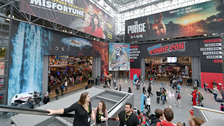 NEW YORK, NEW YORK - OCTOBER 03: Guests arrive at New York Comic Con at Jacob K. Javits Convention Center on October 03, 2019 in New York City. (Photo by Dia Dipasupil/Getty Images for ReedPOP )
