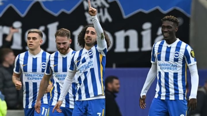 Brighton's defender Marc Cucurella