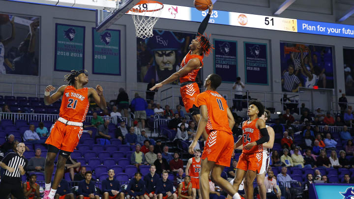 FORT MYERS, FLORIDA – DECEMBER 19: Beard of Whitney Young dunks. (Photo by Michael Reaves/Getty Images)