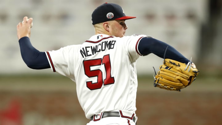 ATLANTA, GA - SEPTEMBER 07: Pitcher Sean Newcomb
