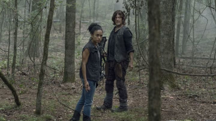 Lauren Ridloff as Connie, Norman Reedus as Daryl Dixon - The Walking Dead _ Season 10, Episode 5 - Photo Credit: Jace Downs/AMC