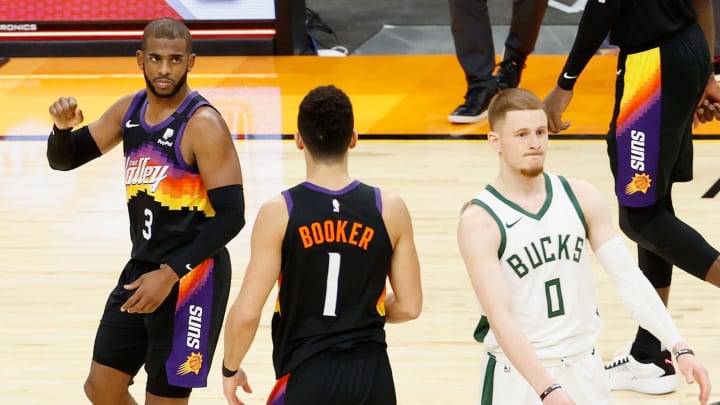 Milwaukee Bucks: Donte DiVincenzo, Phoenix Suns: Chris Paul, Devin Booker