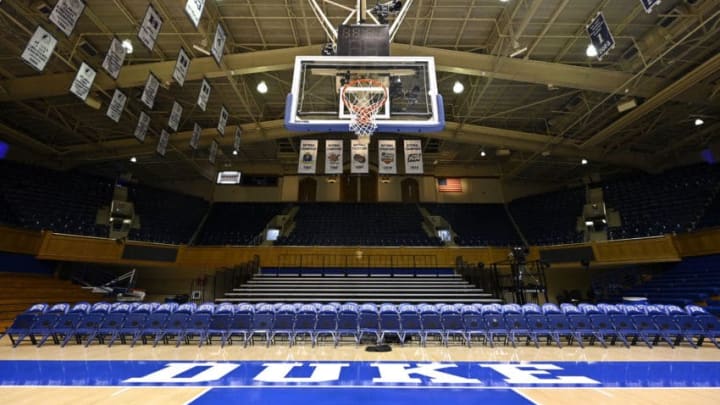 DURHAM, NORTH CAROLINA - MARCH 07: General view of Cameron Indoor Stadium before the game between the Duke Blue Devils and the North Carolina Tar Heels on March 07, 2020 in Durham, North Carolina. (Photo by Grant Halverson/Getty Images)