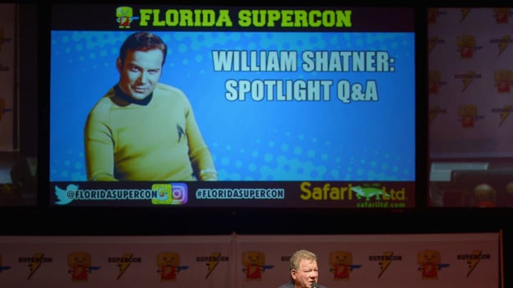 MIAMI BEACH, FL – JULY 02: William Shatner attends Florida Supercon 2016 at Miami Beach Convention Center on July 2, 2016 in Miami Beach, Florida. (Photo by Gustavo Caballero/Getty Images for Florida Supercon)