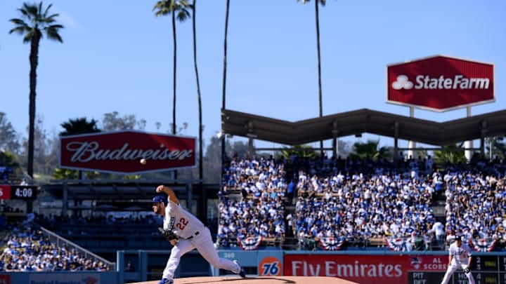LOS ANGELES, CA - MARCH 29: Clayton Kershaw