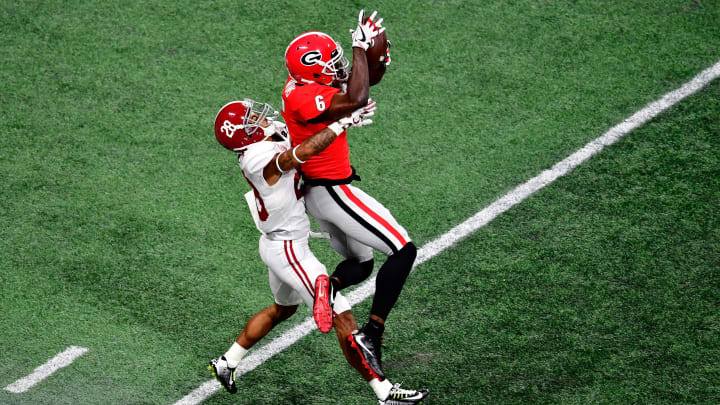 ATLANTA, GA – JANUARY 08: Javon Wims (Photo by Scott Cunningham/Getty Images)