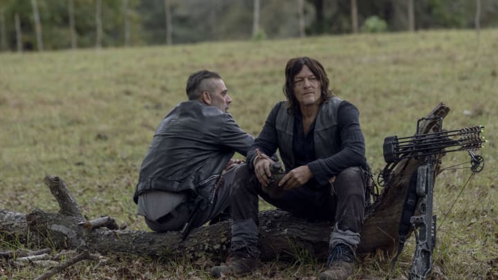 Norman Reedus as Daryl Dixon, Jeffrey Dean Morgan as Negan – The Walking Dead _ Season 10, Episode 14 – Photo Credit: Jackson Lee Davis/AMC