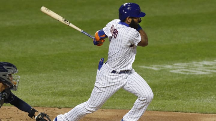 NEW YORK, NEW YORK - SEPTEMBER 22: Amed Rosario #1 of the New York Mets in action against the Tampa Bay Rays at Citi Field on September 22, 2020 in New York City. The Mets defeated the Rays 5-2. (Photo by Jim McIsaac/Getty Images)