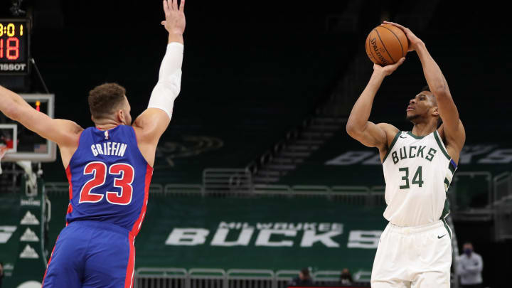 Milwaukee Bucks: Giannis Antetokounmpo, Detroit Pistons: Blake Griffin