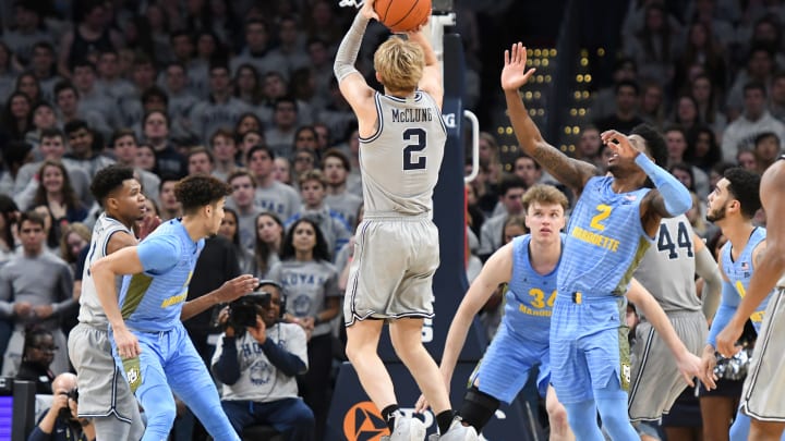 Mac McClung #2 of the Georgetown Hoyas  (Photo by Mitchell Layton/Getty Images)