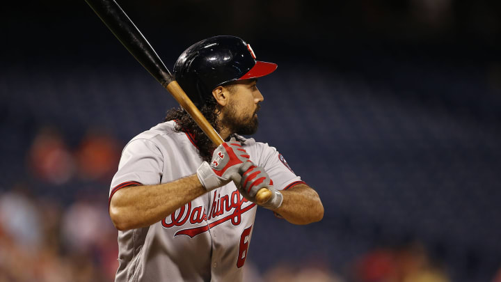 PHILADELPHIA, PA – SEPTEMBER 26: Anthony Rendon #6 of the Washington Nationals in action against the Philadelphia Phillies during a game at Citizens Bank Park on September 26, 2017 in Philadelphia, Pennsylvania. (Photo by Rich Schultz/Getty Images)