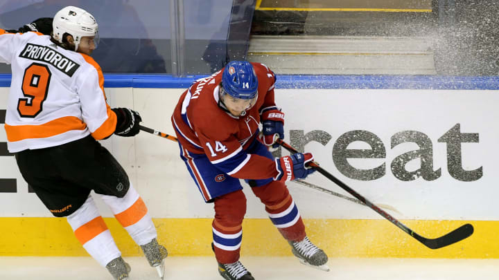 Aug 21, 2020; Toronto, Ontario, CAN; Montreal Canadiens Nick Suzuki Mandatory Credit: Dan Hamilton-USA TODAY Sports