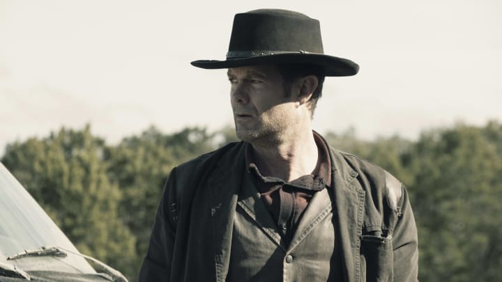 Garret Dillahunt as John Dorie – Fear the Walking Dead _ Season 5, Episode 1 – Photo Credit: Ryan Green/AMC