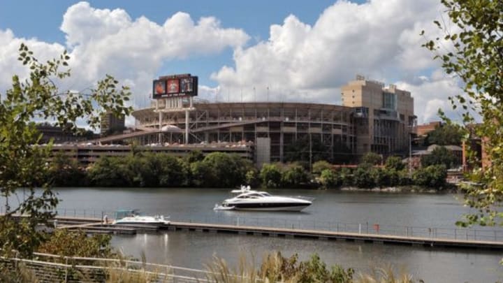Sep 12, 2015; Knoxville, TN, USA; Neyland Stadium home of the Tennessee Volunteers on the banks of the Tennessee River prior to the game against the Oklahoma Sooners. Mandatory Credit: Jim Brown-USA TODAY Sports