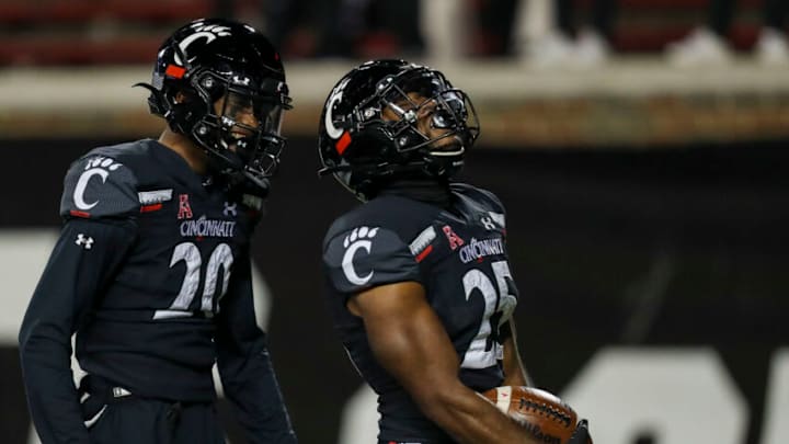 Cincinnati Bearcats running back Cameron Young against the East Carolina Pirates at Nippert Stadium.