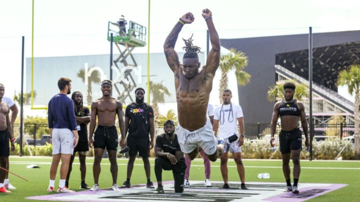 2021 NFL Draft prospect Brandon Smith shines at recent House of Athlete Scouting Combine (Photo by Sam Navarro-USA TODAY Sports)
