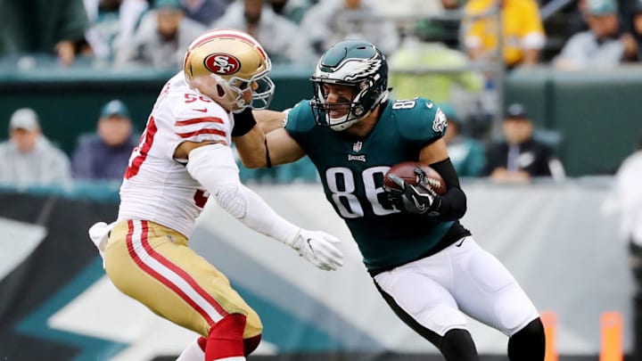 PHILADELPHIA, PA - OCTOBER 29: Zach Ertz