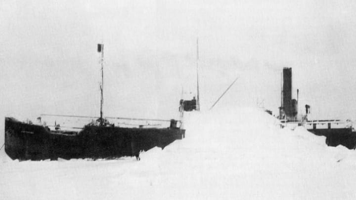 The SS Baychimo somewhere in Canada