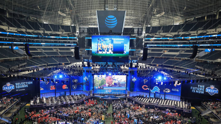 ARLINGTON, TX – APRIL 26: A general view of AT&T Stadium prior to the first round of the 2018 NFL Draft on April 26, 2018 in Arlington, Texas. (Photo by Tom Pennington/Getty Images)