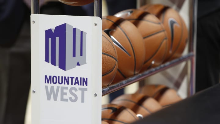 LAS VEGAS, NEVADA – MARCH 06: Semifinal games kick off during the Mountain West Conference basketball tournament (Photo by Joe Buglewicz/Getty Images)