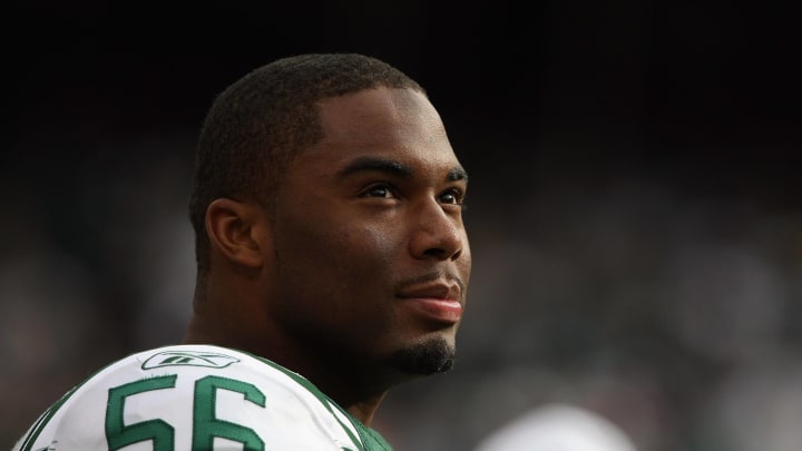 EAST RUTHERFORD, NJ – NOVEMBER 09: Vernon Gholston (Photo by Nick Laham/Getty Images)