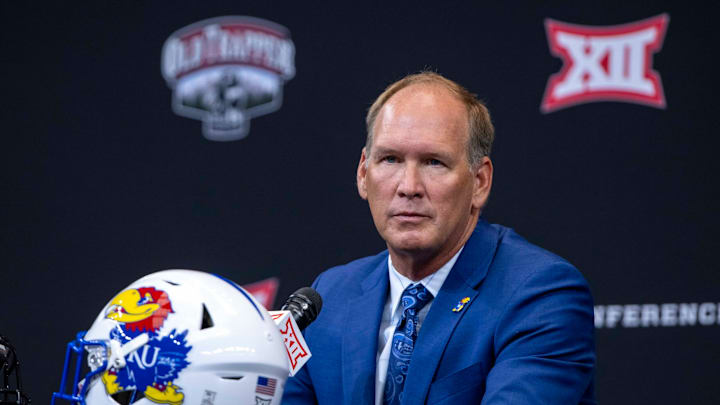 Kansas Jayhawks head coach Lance Leipold Mandatory Credit: Jerome Miron-USA TODAY Sports