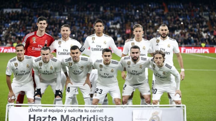 SANTIAGO BERNABÃ©U, MADRID, SPAIN - 2018/12/01: Real Madrid team seen before the La La Liga match between Real Madrid and Valencia CF at the Estadio Santiago Bernabéu in Madrid.(Final Score: Real Madrid 2 - 0 Valencia). (Photo by Manu Reino/SOPA Images/LightRocket via Getty Images)