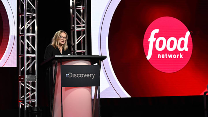 PASADENA, CALIFORNIA - JANUARY 16: President, Food Network & Cooking Channel Courtney White speaks onstage during the Food Network portion of the Discovery, Inc. TCA Winter Panel 2020 at The Langham Huntington, Pasadena on January 16, 2020 in Pasadena, California. (Photo by Amanda Edwards/Getty Images for Discovery, Inc.)