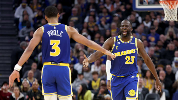 Jordan Poole and Draymond Green will play a pivotal role in the Golden State Warriors’ second unit over the second-half of the season. (Photo by Ezra Shaw/Getty Images)