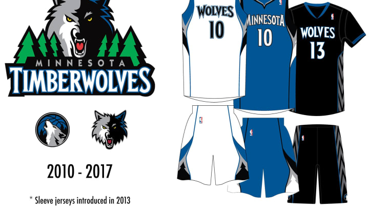Minnesota timberwolves sleeved jersey discount