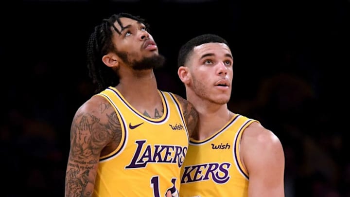 NBA Los Angeles Lakers Brandon Ingram and Lonzo Ball (Photo by Harry How/Getty Images)