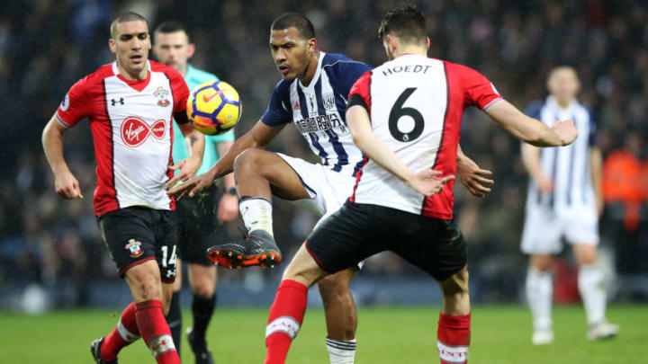 WEST BROMWICH, ENGLAND - FEBRUARY 03: Jose Salomon Rondon of West Bromwich Albion during the Premier League match between West Bromwich Albion and Southampton at The Hawthorns on February 3, 2018 in West Bromwich, England. (Photo by Lynne Cameron/Getty Images)