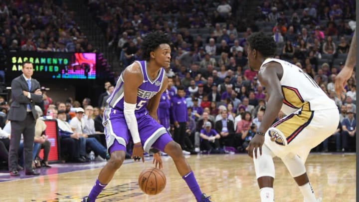 SACRAMENTO, CA - OCTOBER 26: De'Aaron Fox