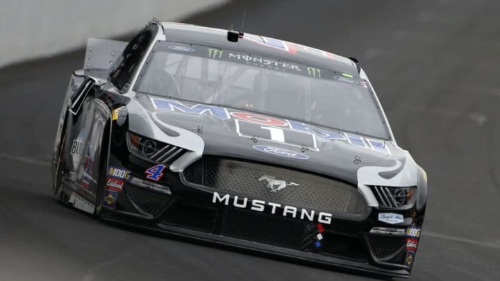 INDIANAPOLIS, INDIANA - SEPTEMBER 08: Kevin Harvick, driver of the #4 Mobil 1 Ford, races during the Monster Energy NASCAR Cup Series Big Machine Vodka 400 at the Brickyard at Indianapolis Motor Speedway on September 08, 2019 in Indianapolis, Indiana. (Photo by Brian Lawdermilk/Getty Images)