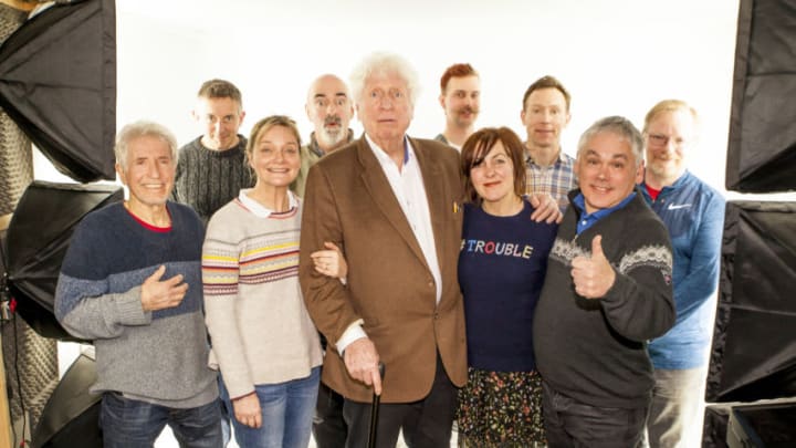 Jane Slavin has featured in many Big Finish stories voicing a large number of roles. Today, we put a spotlight on this great actress.Photo: George Layton, David Richardson, Sarah Woodward, Tom Baker, Joe Meiners, Jane Slavin, Richard Hansell, Matthew Waterhouse, Andrew Smith. Image Courtesy Big Finish Productions
