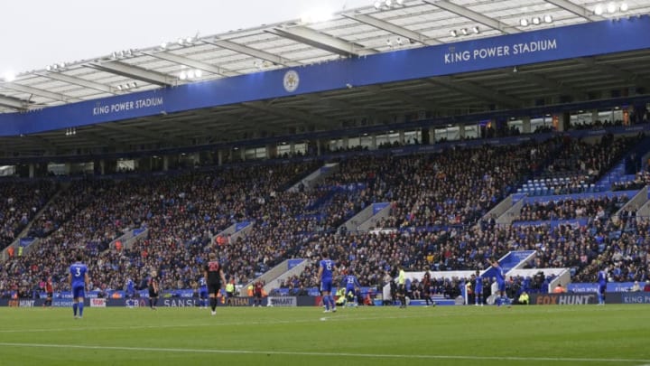 LEICESTER, ENGLAND – SEPTEMBER 22: General view of the King Power stadium during the Premier League match between Leicester City and Huddersfield Town at The King Power Stadium on September 22, 2018 in Leicester, United Kingdom. (Photo by Henry Browne/Getty Images)